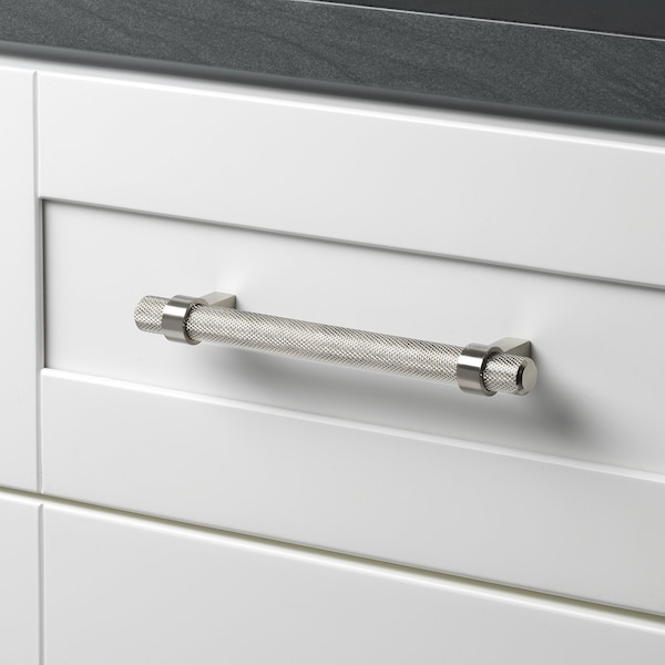 Gliderite Hardware 5 in. Center to Center Knurled Steel Bar Pull - 8007-128-SS - 8007-128-SS-1