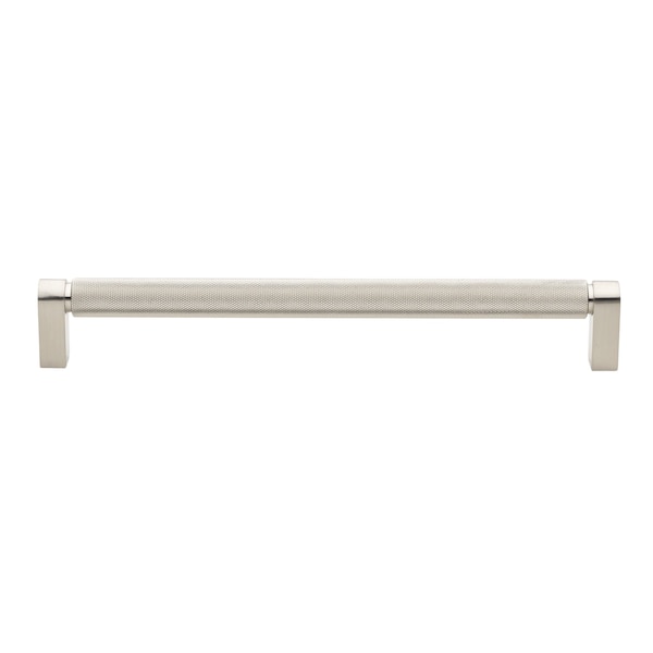 Gliderite Hardware 8-3/4 in. Center to Center Knurled Bar Pull Satin Nickel, 25PK - 4788-224-SN-1
