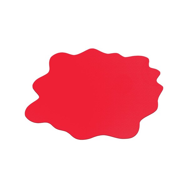 Floortex CraftTex Red Sploshmat Crafts, Kids and Classrooms Floor Mat for Carpets - 40" x 40" - CC114040PRV