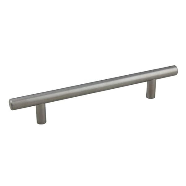 Crown 7" Bar Cabinet Pull with 5" Center to Center Diameter Satin Nickel Finish - CHP107SN