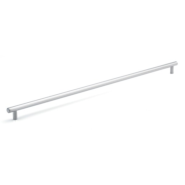 Richelieu 22-1/8 in. (562 mm) Center-to-Center Matte Chrome Steel Contemporary Drawer Pull - BP205562174
