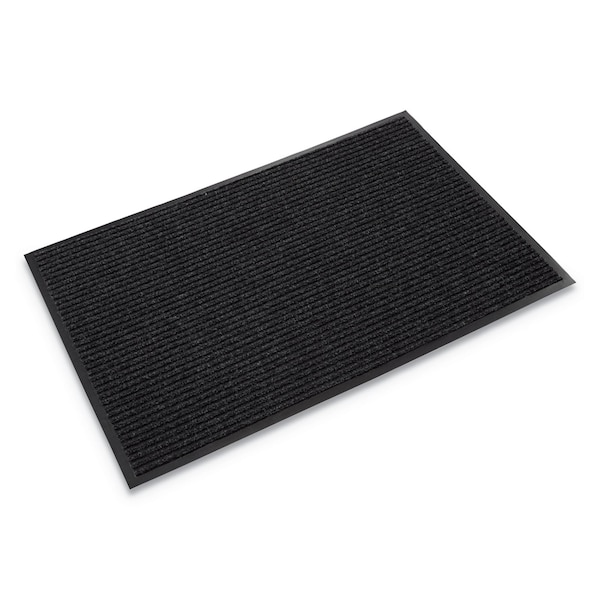 Crown Matting Technologies Neddle-Rib Mat 36"x48", Charcoal, for Hard Floor/Carpet - CRO NR34 CHA