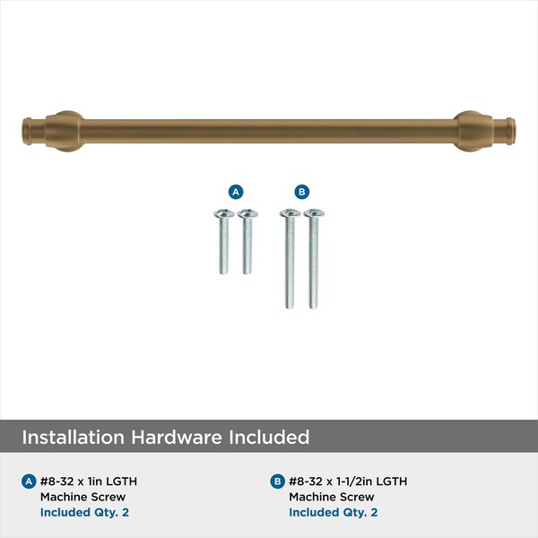 Amerock Winsome 7-9/16 in 192 mm Center-to-Center Champagne Bronze Cabinet Pull - BP36768CZ