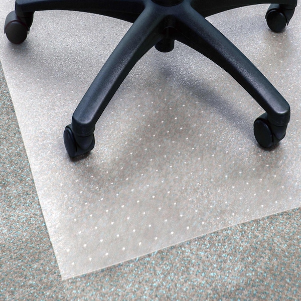 Floortex Advantagemat Vinyl Rectangular Chair Mat for Carpets up to 1/4" - 48" x 118" - FR1130025EV