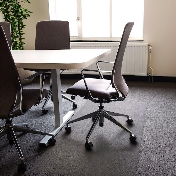 Floortex Advantagemat Vinyl Rectangular Chair Mat for Carpets up to 1/4" - 48" x 118" - FR1130025EV