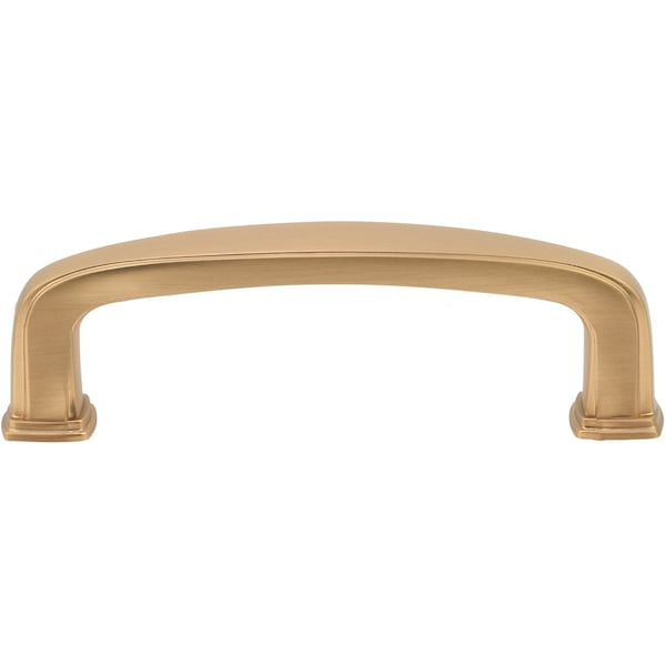 Designperfect 3'' Center-to-Center Square Cabinet Pull, Champagne Bronze/Gold, 25PK - DPA25S872CBZ