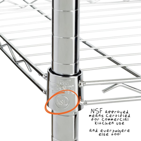 Honey-Can-Do Honey-Can-Do 72 in. H X 24 in. W X 18 in. D Steel Multi Rack Shelving Unit - SHF-01054