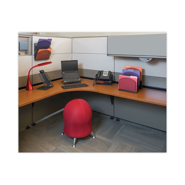 Safco Onyx Steel Triple Wall Pocket, Letter, Black, 12 x 3 1/4 x 17 1/4 - 5652BL