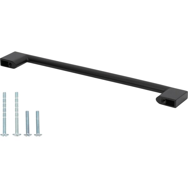 Designperfect 7-9/16Center-to-Center Square Cabinet Pull, Matte/Flat Black, 10PK - DPA10S796BLK