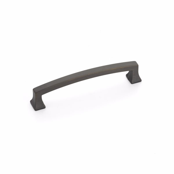 Schaub 5in Center to Center Menlo Park Arched Cabinet Pull Ancient Bronze Finish - 527-ABZ