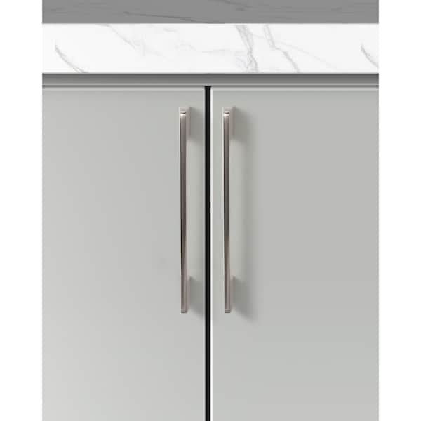 Sapphire Slim Series 6-1/4 in. (160 mm) Center-to-Center Modern Satin Nickel Cabinet Handle/Pull (5-Pack) - SP-2007-160-SN-5