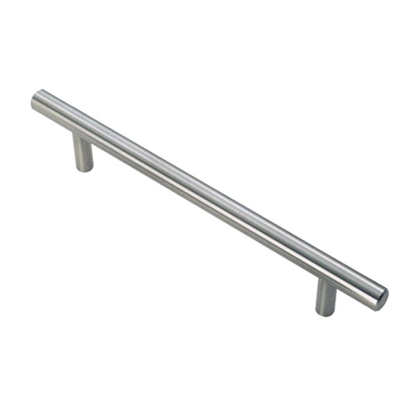 Grilltown 128 mm Steel T-Bar Pull Center to center, Satin Brass - GR1646938
