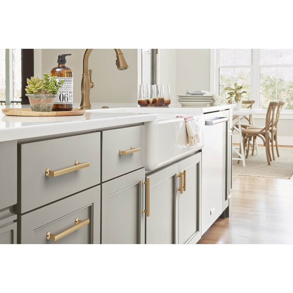 Amerock Everett 3 inch 76mm Center-to-Center Champagne Bronze Cabinet Pull - BP37103CZ