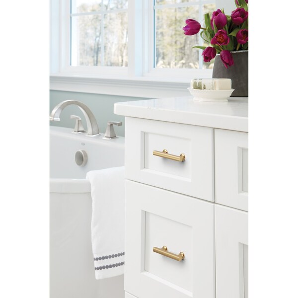 Amerock Everett 3 inch 76mm Center-to-Center Champagne Bronze Cabinet Pull - BP37103CZ