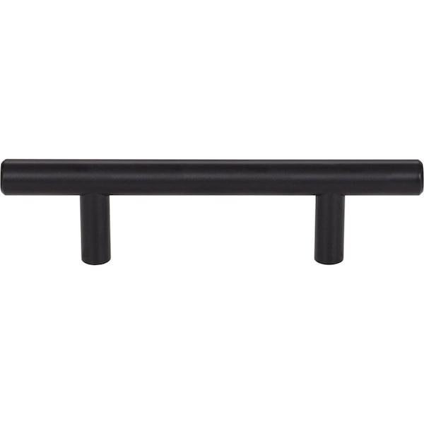 Elements By Hardware Resources 3" Center-to-Center Matte Black Naples Cabinet Bar Pull,  - 136MB-10