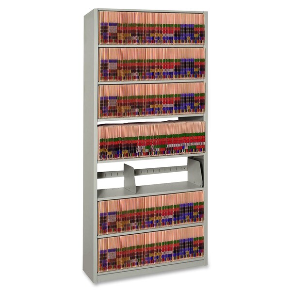 Datum Storage Shelving Starter, 76"x12"x36", Burgundy - 761236-S7P
