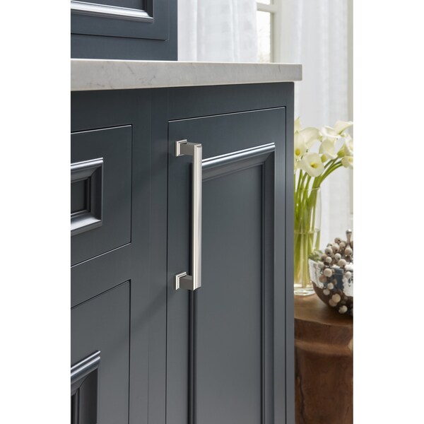 Amerock Appoint 6-5/16 inch 160mm Center-to-Center Polished Chrome Cabinet Pull - BP3736026