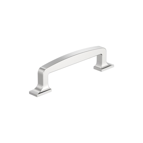 Amerock Westerly 3-3/4 inch 96mm Center-to-Center Polished Chrome Cabinet Pull - BP5372026