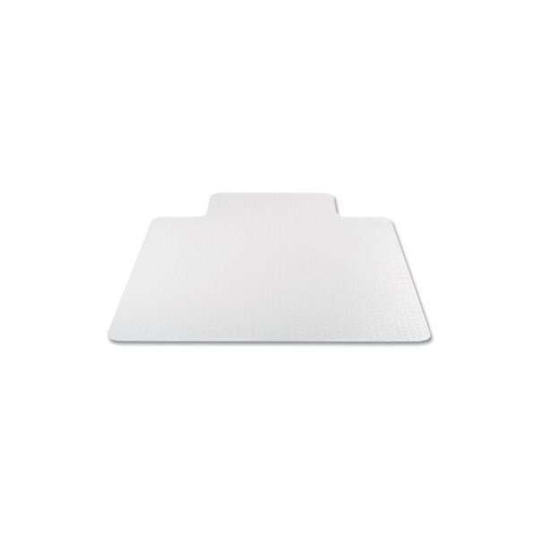 Deflecto ANTIMICROBIAL CHAIR MAT, MEDIUM PILE CARPET, 53 X 45, LIPPED, CLEAR - CM14232AM