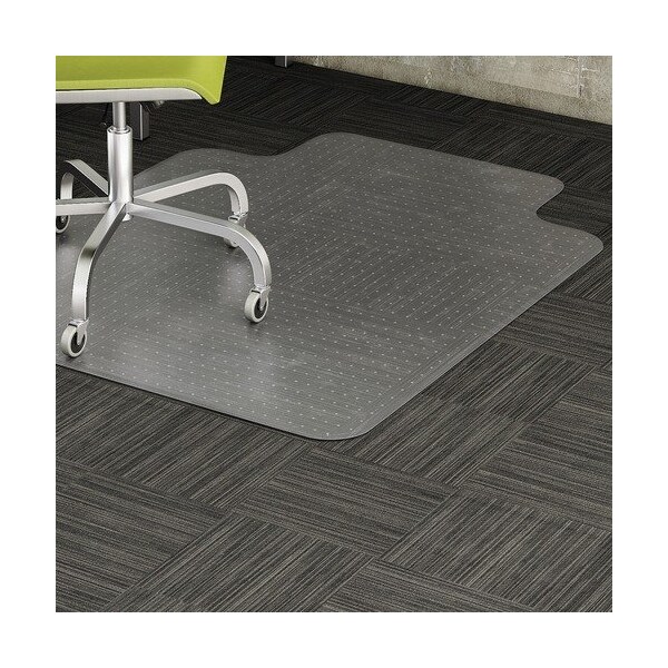 Lorell Low Pile Chairmat, 45inx60in, Wide Lip 25inx12in, Clear - LLR69159