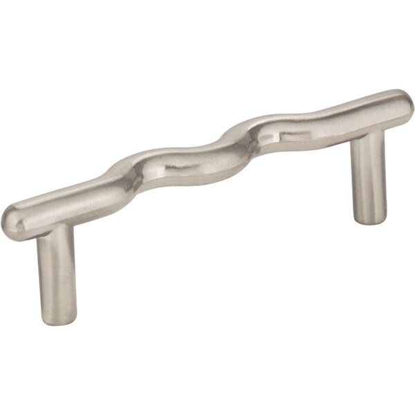 Elements By Hardware Resources 3" Center-to-Center Satin Nickel Wavy Verona Cabinet Pull - Z105SN