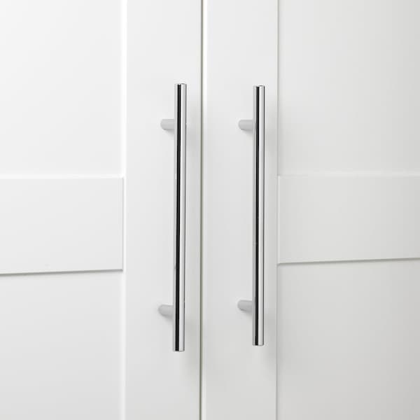Gliderite Hardware 7 in. Center to Center Polished Chrome Solid Steel Bar Pull - 5004-178-PC, 5PK - 5004-178-PC-5