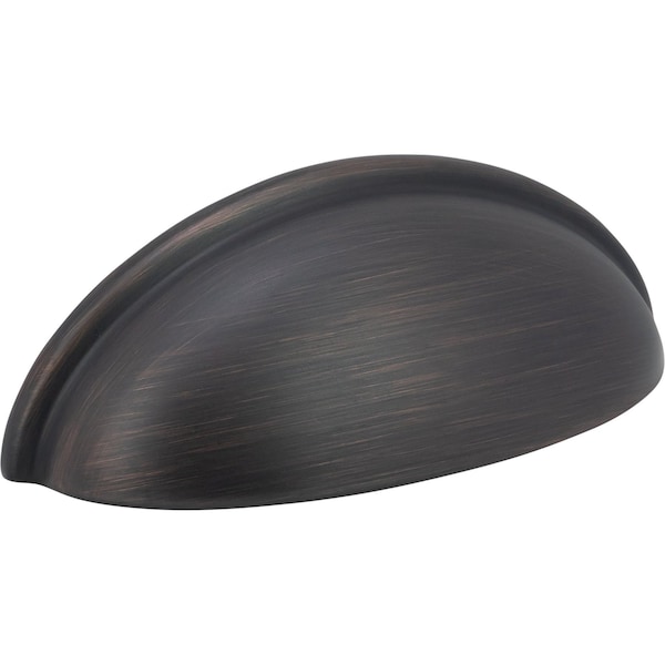 Designperfect 3'' Center-to-Center Cup Pull, Brushed Oil Rubbed Bronze - DPA-C632ORB