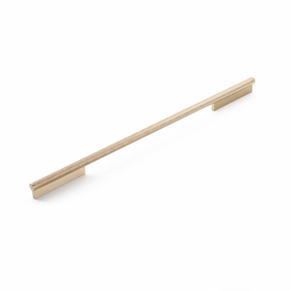 Schaub 18in Center to Center Modo Cabinet Pull Signature Satin Brass Finish - 1205-SSB