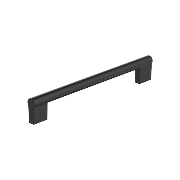 Amerock Versa 7-9/16 inch 192mm Center-to-Center Matte Black Cabinet Pull - BP55531FB