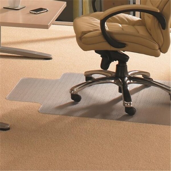 Floortex Floortex Cleartex 1115226LV Advantagemat Pvc Rectangular Lipped Chair Mat For Standard Pile Carpets 0.38 In.; Clear 48 X 60 In. - 1115226LV