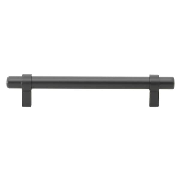 Gliderite Hardware 5-1/16 in. Center to Center Matte Black Solid Steel Bar Pull - 4007-128-MB, 10PK - 4007-128-MB-10