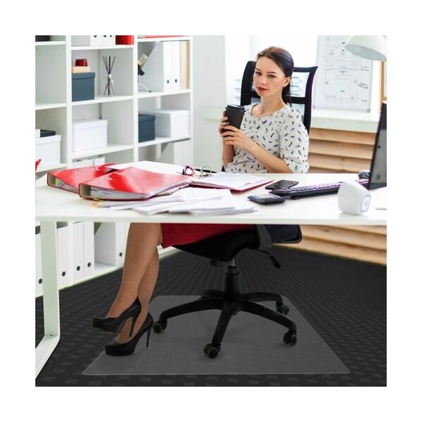Floortex Chairmat, f/Carpet, APET, Rectangle, 45inx53in, Clear - FLRNCCMFLAG0004