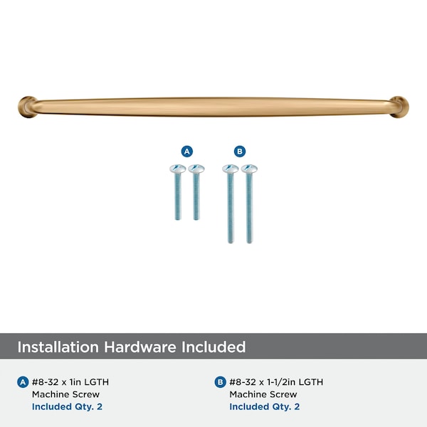 Amerock Renown 12-5/8 inch 320mm Center-to-Center Champagne Bronze Cabinet Pull - BP36989CZ