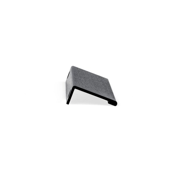 Richelieu 5 1/16 in (128 mm) Center-to-Center Brushed Black Contemporary Edge Cabinet Pull - BP9898128990