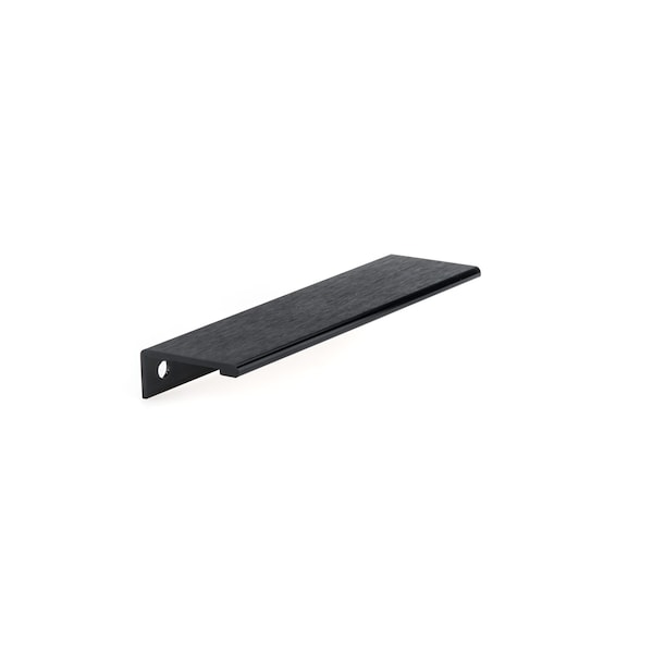 Richelieu 5 1/16 in (128 mm) Center-to-Center Brushed Black Contemporary Edge Cabinet Pull - BP9898128990
