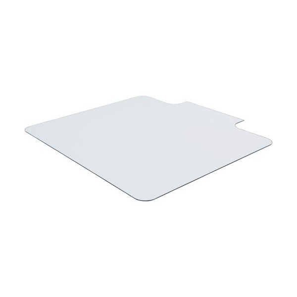 Lorell Chairmat, w/Lip, Tempered Glass, 1000 lb Cap, 45inx53in, Clear - LLR82837