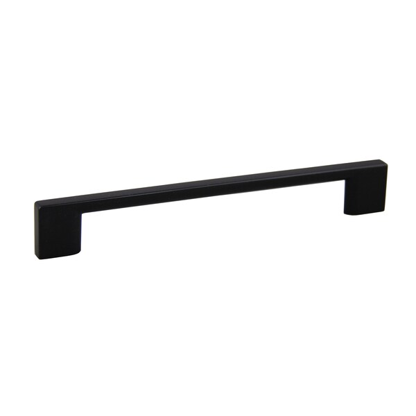 Pride Industrial 7-1/2in Miami Cabinet Pull with 6-3/10in Center to Center Matte Black Finish - P83572BK