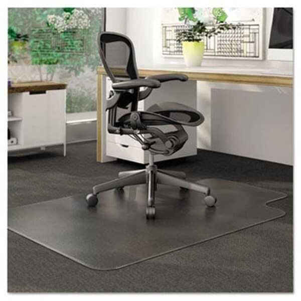 Work-Of-Art DuraMat Chair Mat For Low Pile Carpet; Rectangle; Vinyl; 36w x 48h; Clear - WO188402
