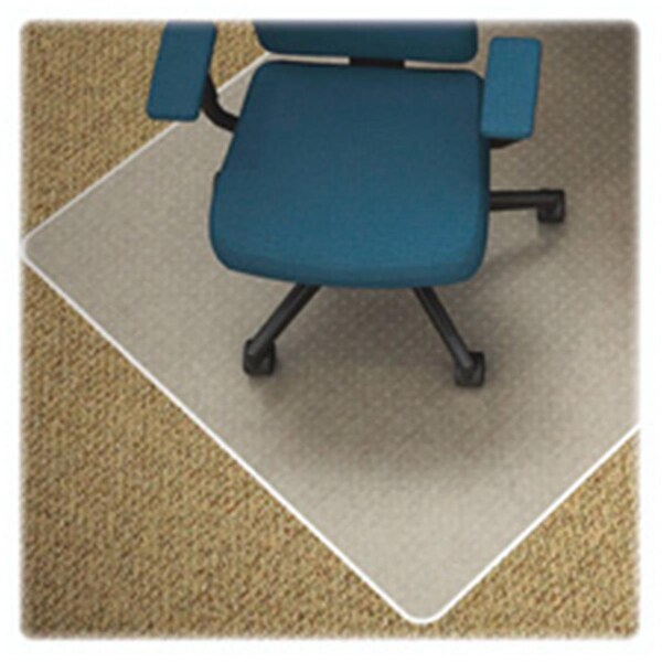 Rickis Rugs ChairmatLow PileLip 25 in. x 12 in.Wide 45 in. x 53 in.Clear - RI524491
