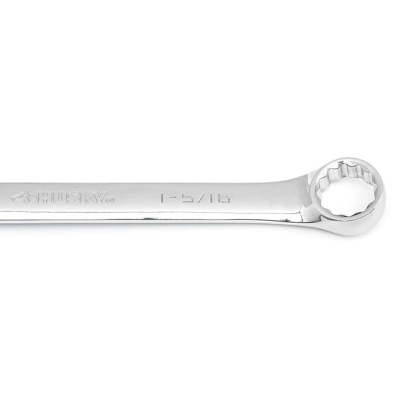 Husky 1-5/16 in. 12-Point SAE Full Polish Combination Wrench - HCW1I516