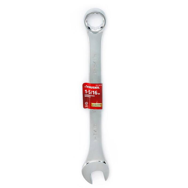 Husky 1-5/16 in. 12-Point SAE Full Polish Combination Wrench - HCW1I516