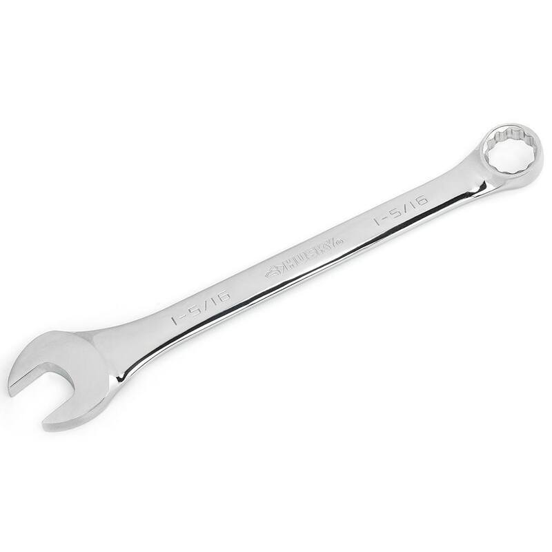 Husky 1-5/16 in. 12-Point SAE Full Polish Combination Wrench - HCW1I516