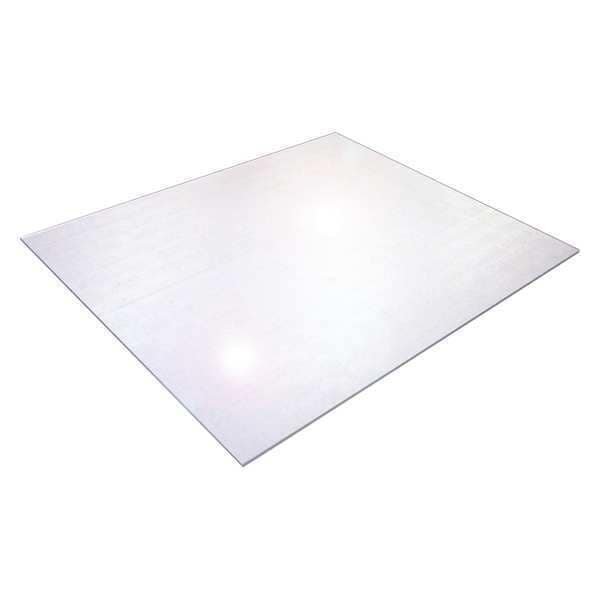 Floortex Chair Mat 39"x49", Contoured Shape, Clear, for Carpet - FR119923SR