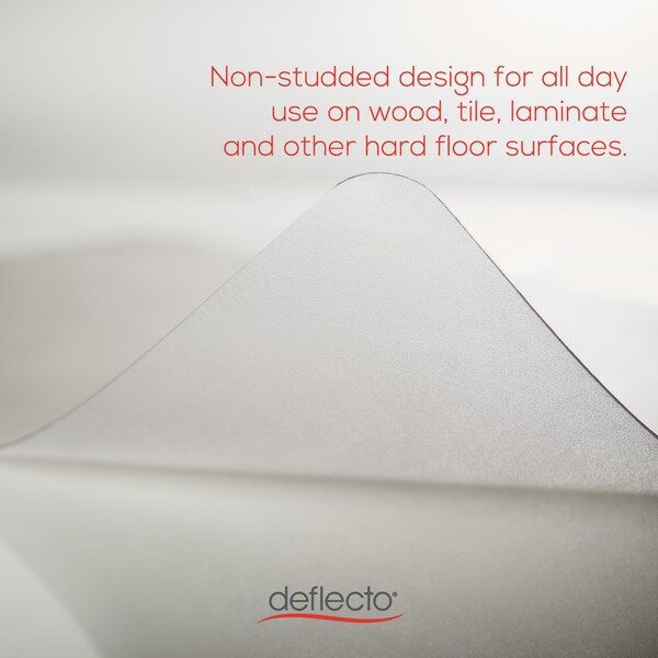 Deflecto Polycarbonate All Day Use Chair Mat, Hard Floors, 46 x 60, Rect, Clear - CM21442FPC