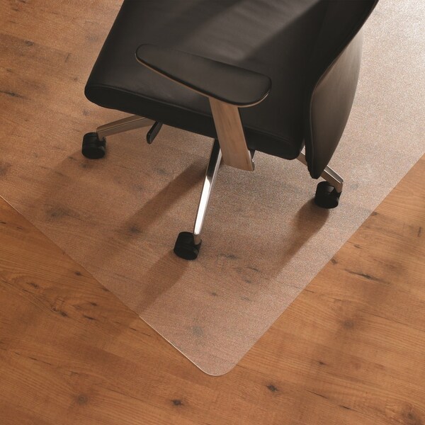 Floortex Ultimat Polycarbonate Corner Workstation Chair Mat for Hard Floor - 48" x 60" - FR1215019TR
