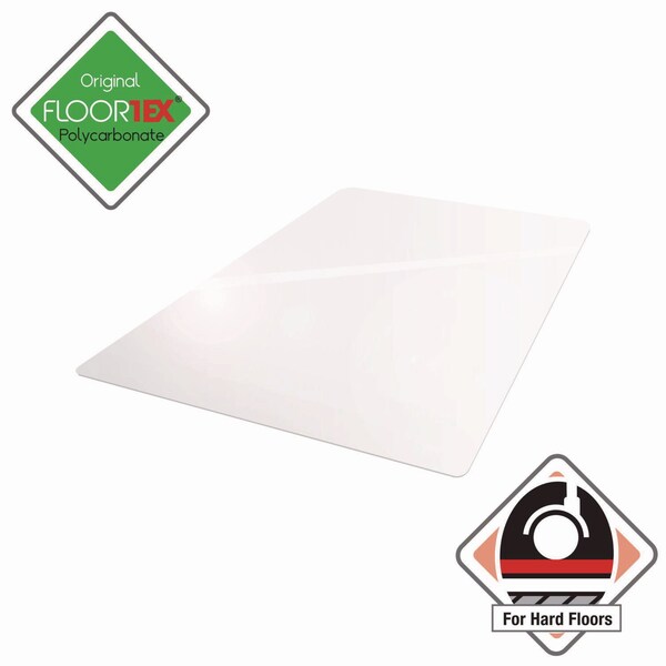 Floortex Cleartex Ultimat Polycarbonate Chair Mat for Hard Floors, 48x60, Clear - ER1215219ER