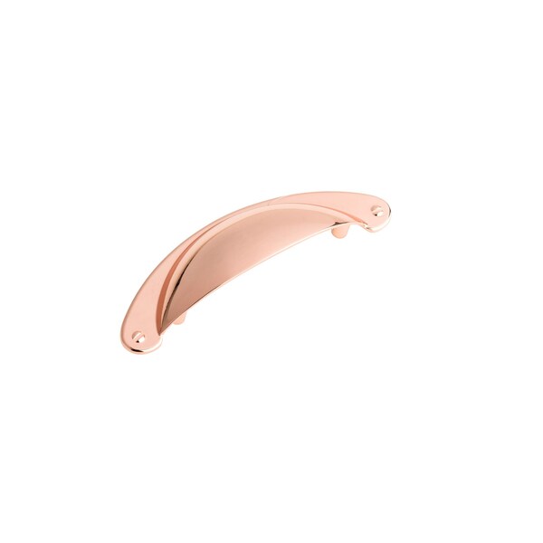 Richelieu 3 in (76.2 mm) Center-to-Center Polished Copper Traditional Drawer Pull - BP82333191