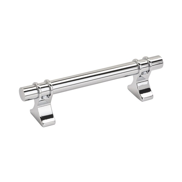 Amerock Davenport 3-3/4 in 96 mm Center-to-Center Polished Chrome Cabinet Pull - BP3660526
