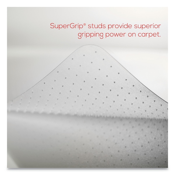 Deflecto Occasional Use Chair Mat, Low Pile Carpet, Roll, 46 x 60, Rect, Clear - CM11442FCOM