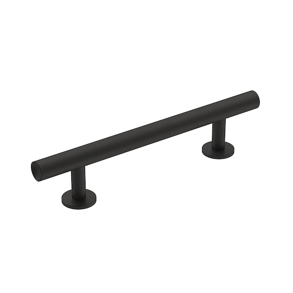 Amerock Radius 3-3/4 in 96 mm Center-to-Center Matte Black Cabinet Pull - BP36865FB